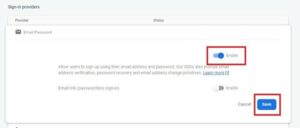 authentication firebase