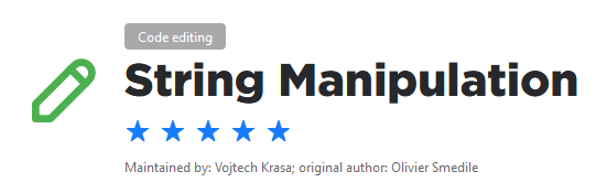 PyCharm String Manipulation plugin