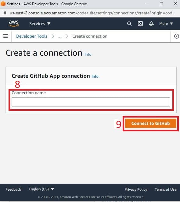 Give your GitHub connection a name