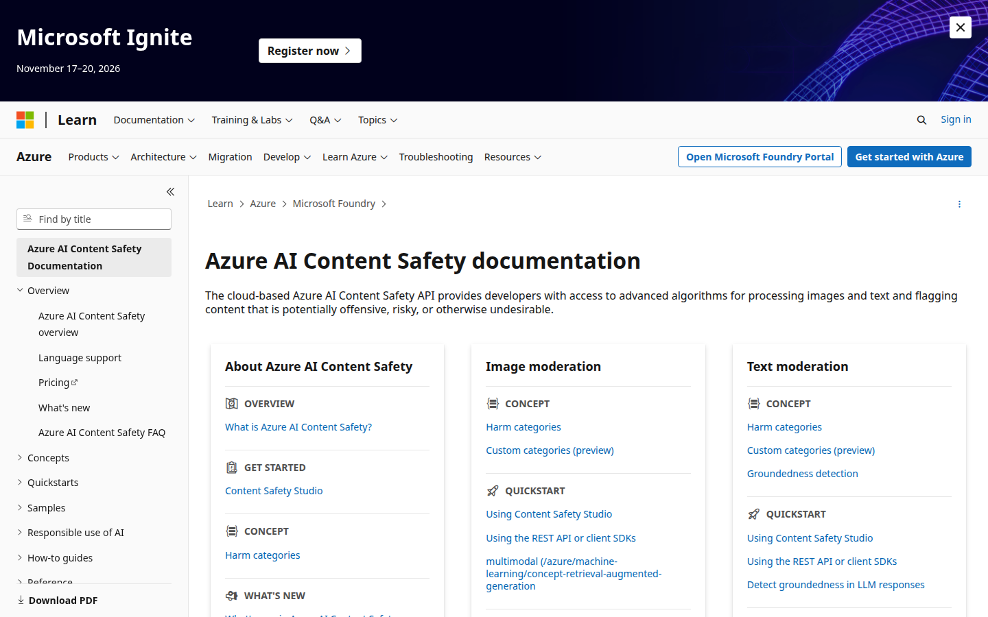 Azure AI Content Safety