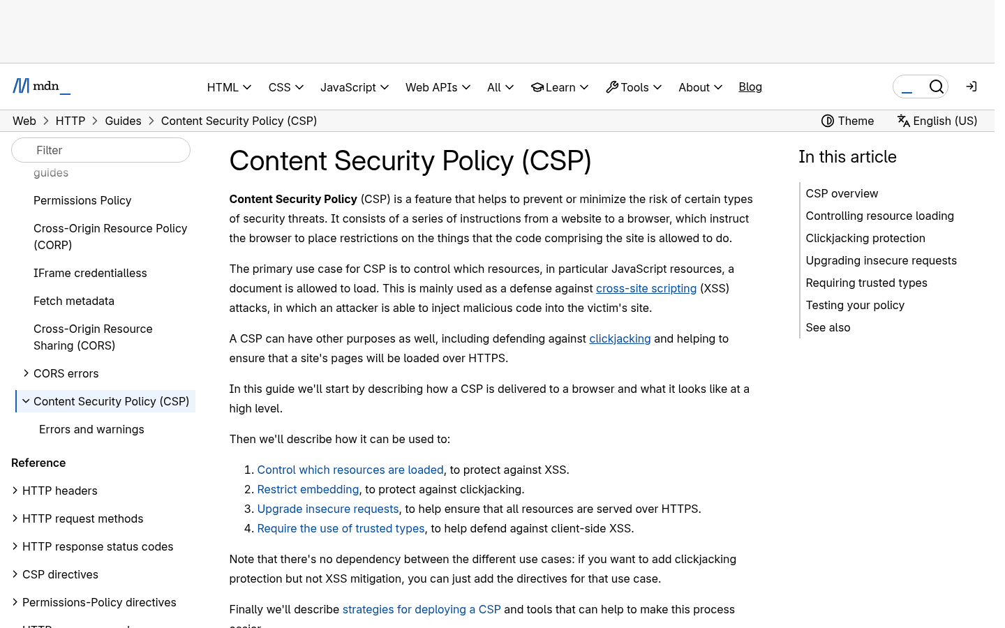 Content Security Policy