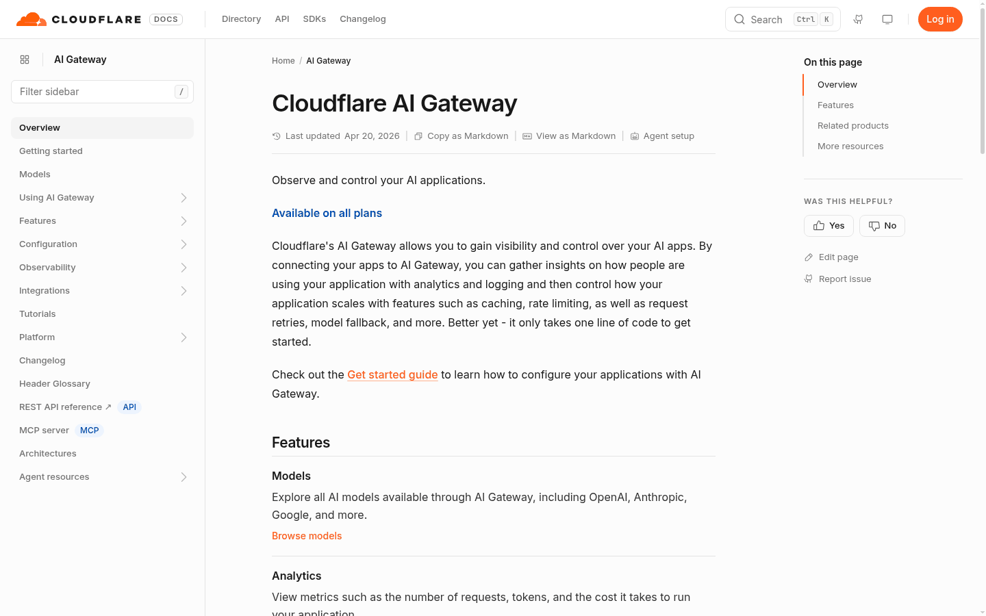 Cloudflare AI Gateway