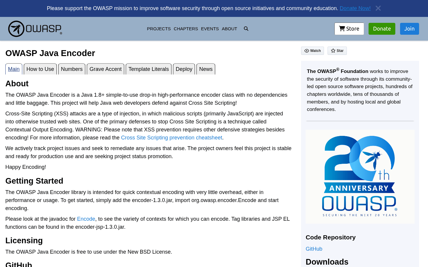 OWASP Java Encoder