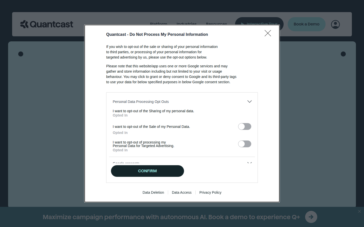 Quantcast Choice