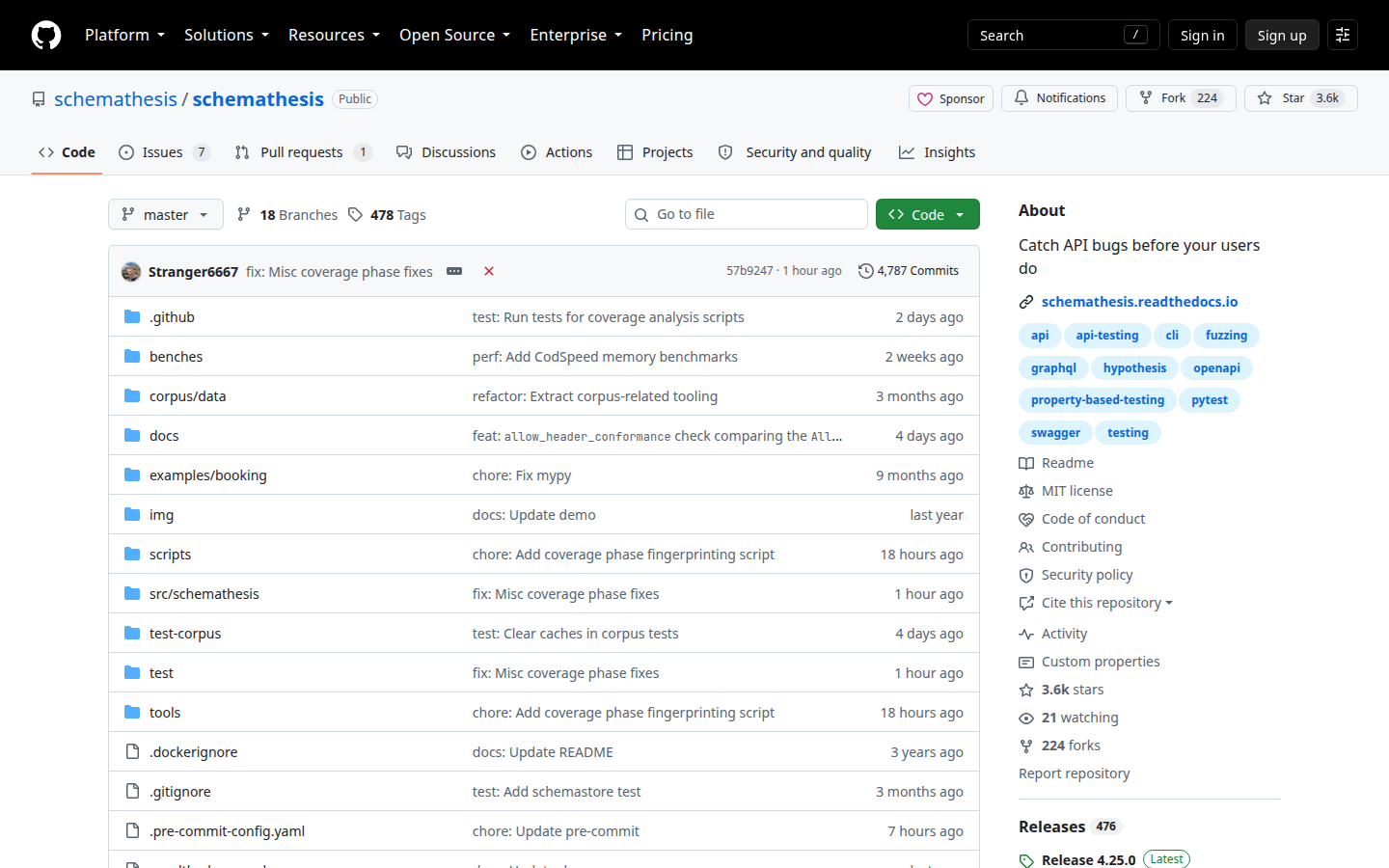 Schemathesis homepage