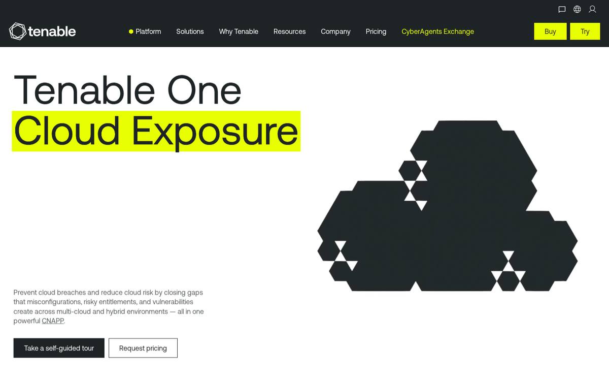 Tenable Cloud Security CNAPP product page