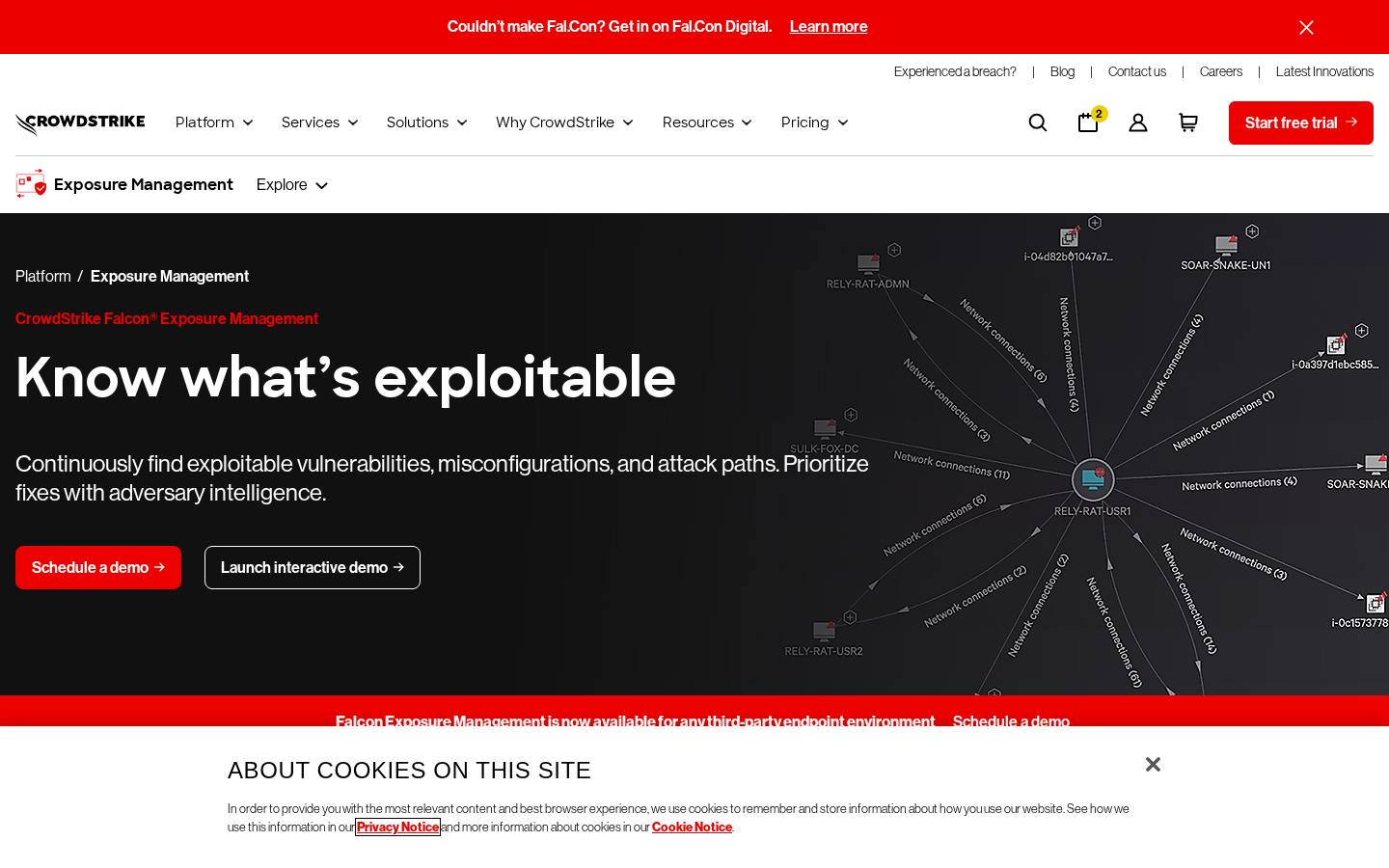 CrowdStrike Falcon Exposure Management product page