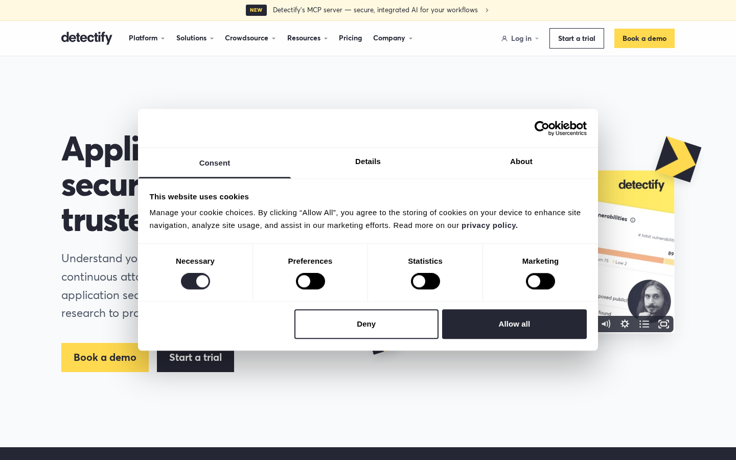Detectify application and API scanning DAST platform
