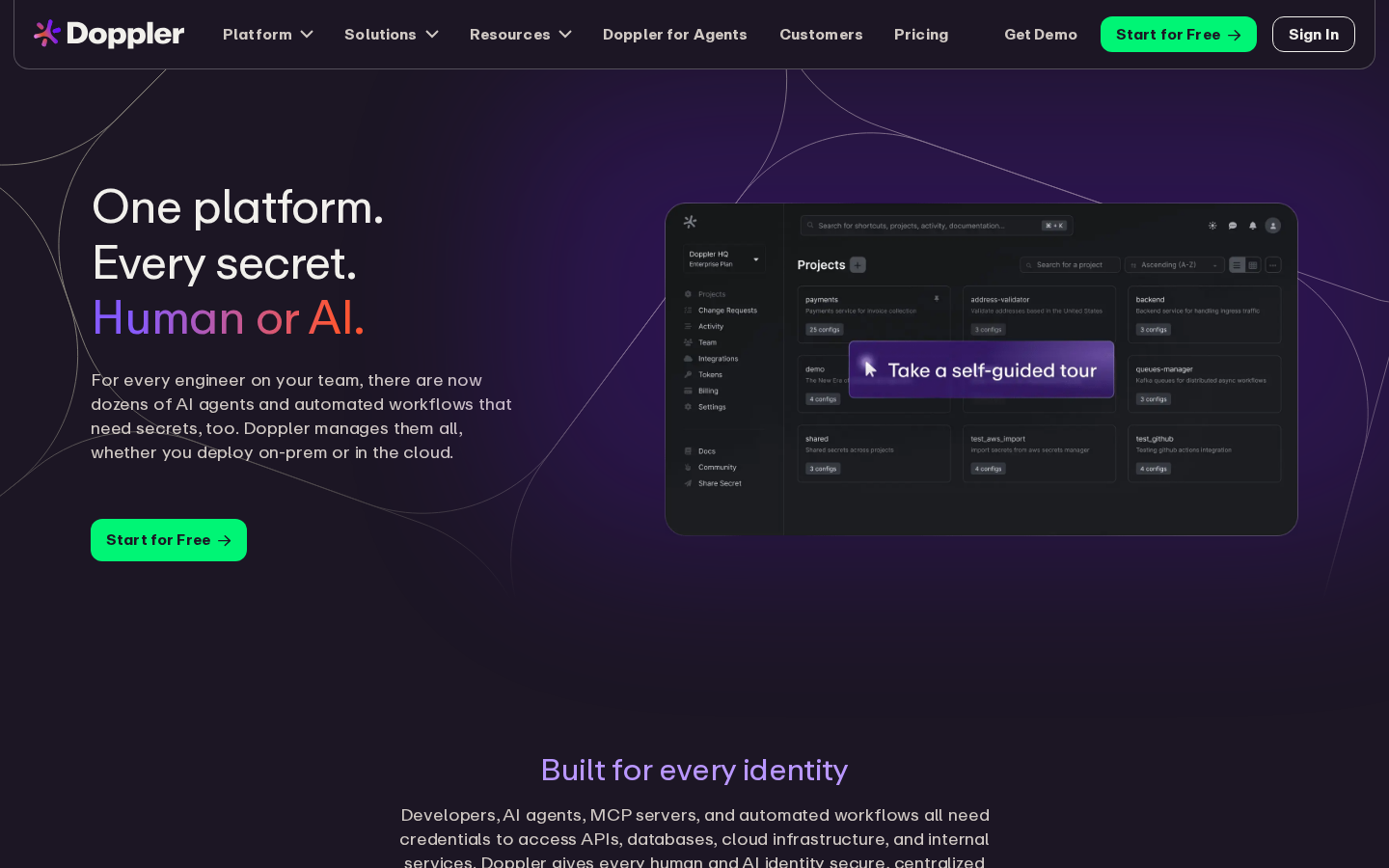 Doppler secrets management platform