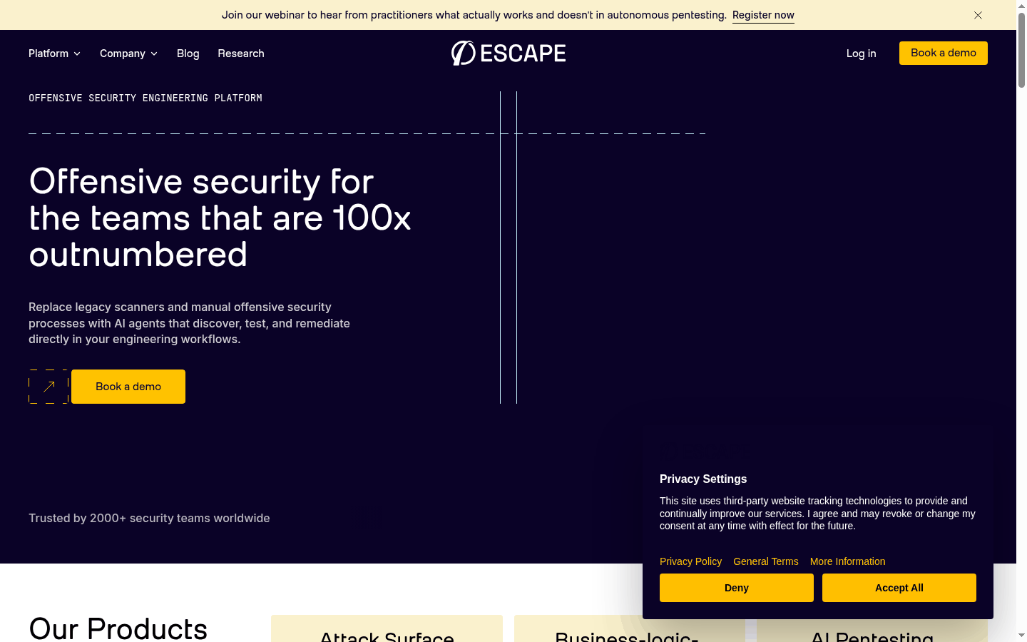 Escape business-logic-aware DAST platform