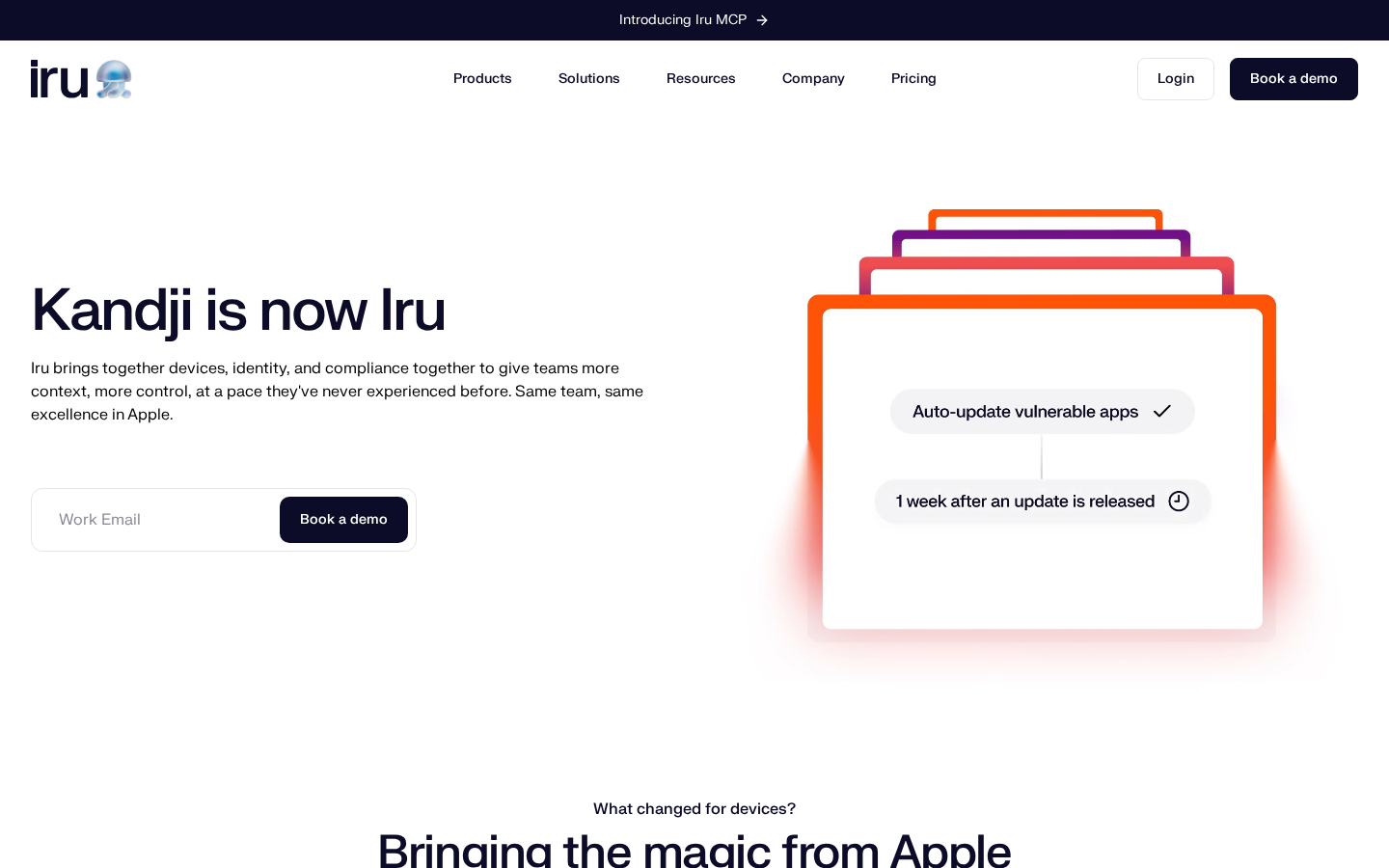 Kandji Apple device management platform now Iru