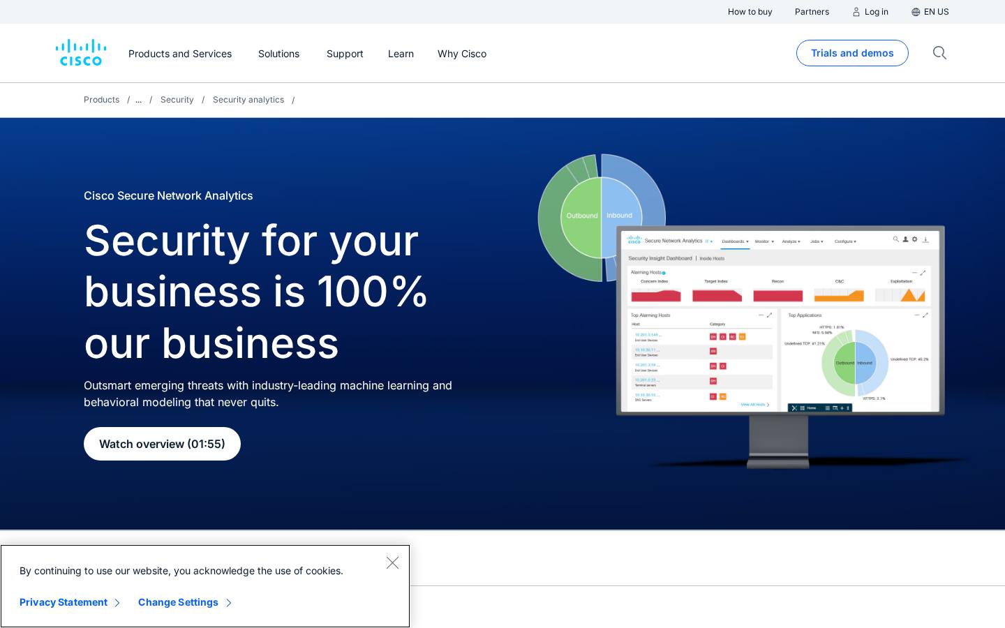 Cisco Secure Network Analytics NDR product page