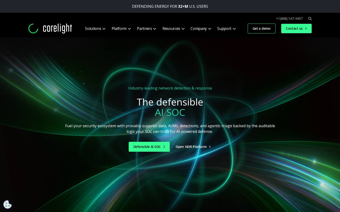Corelight Open NDR and Zeek platform page
