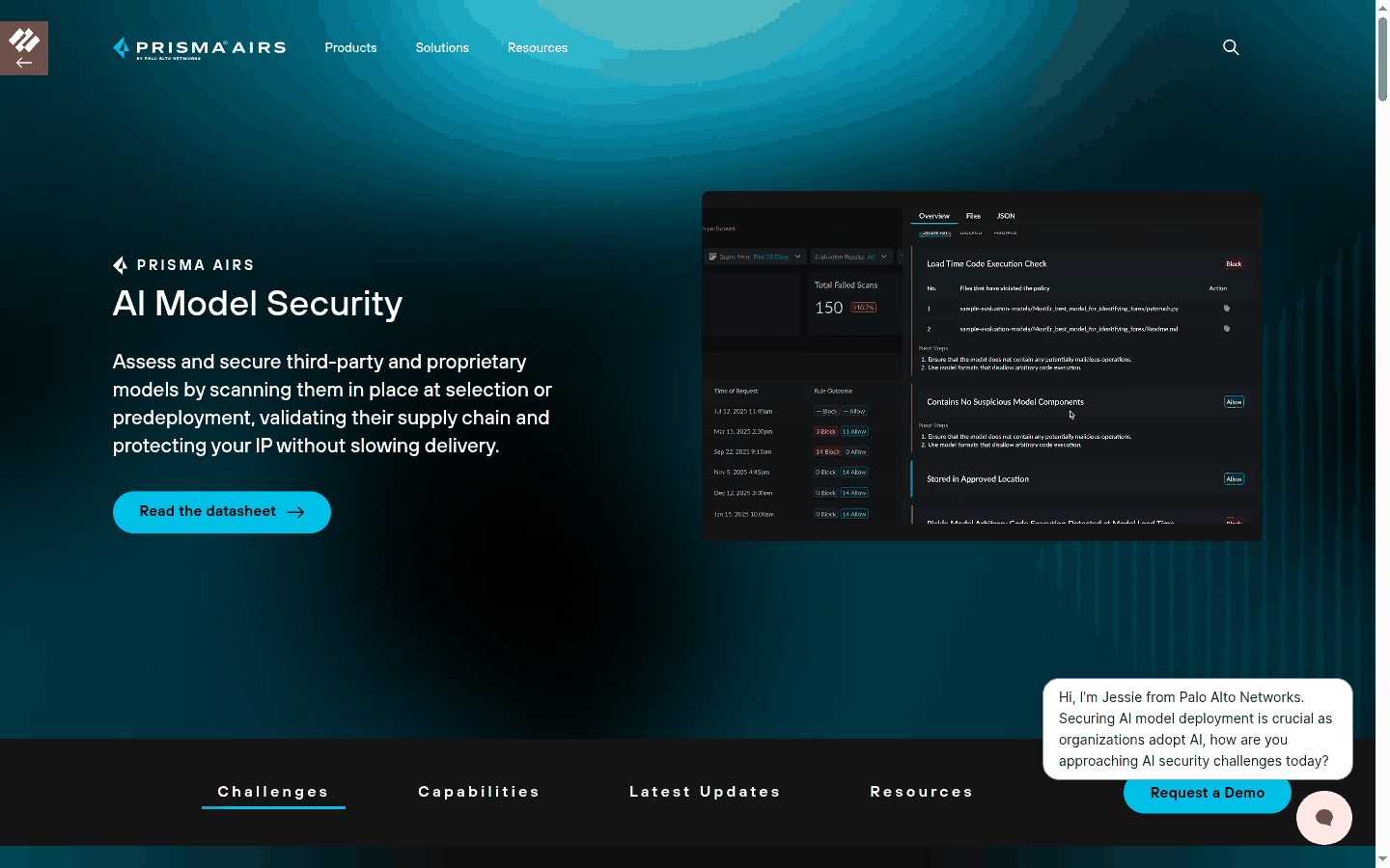 Protect AI Prisma AIRS AI Model Security