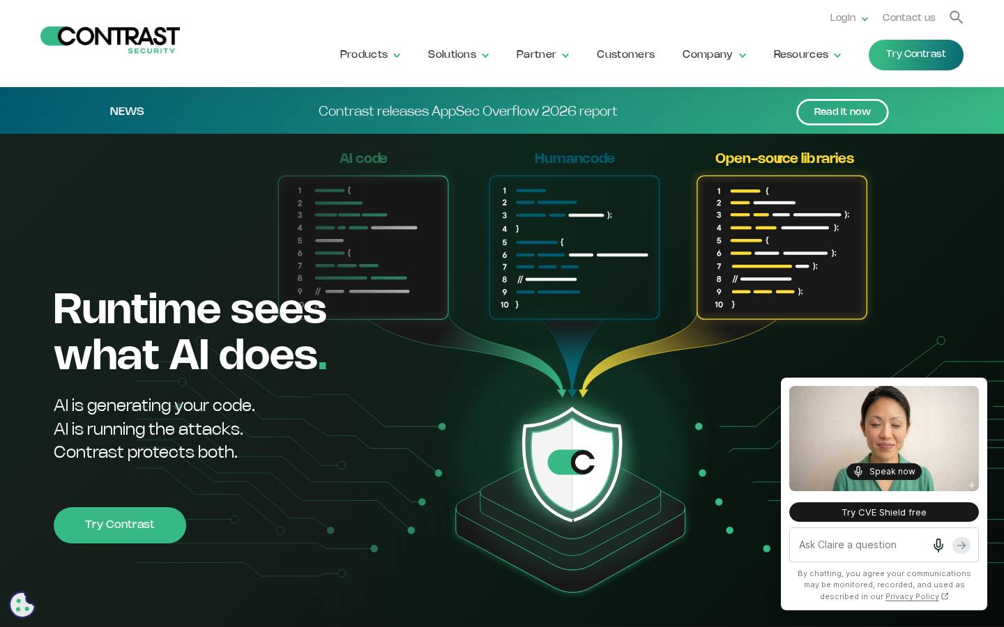 Contrast Security Protect RASP product page
