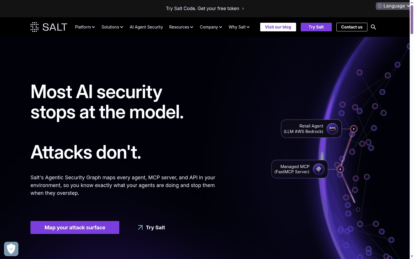 Salt Security API and agentic security platform