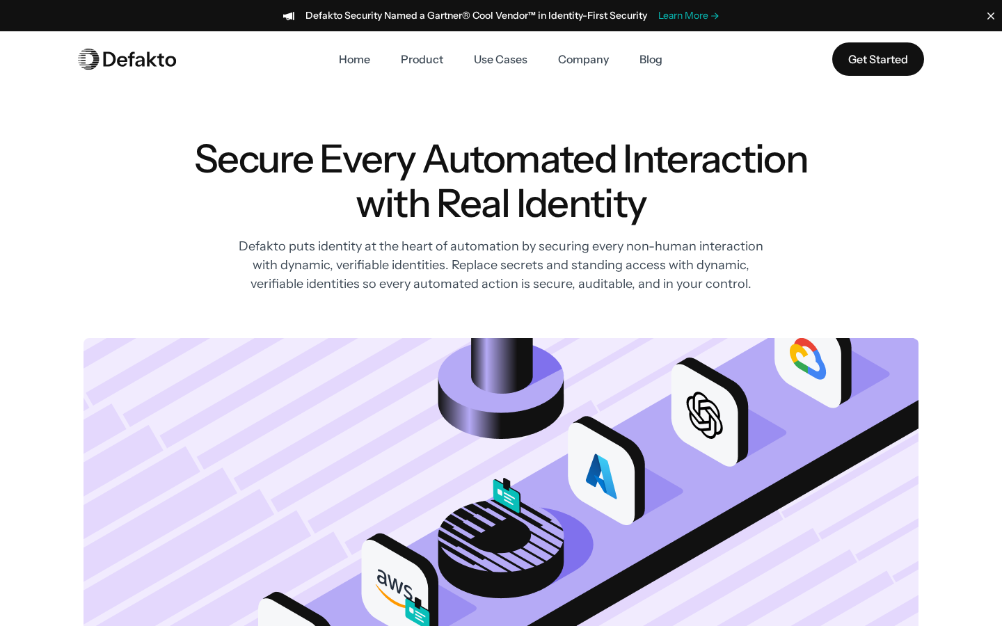 SPIRL Defakto product site for SPIFFE-based non-human identity issuance