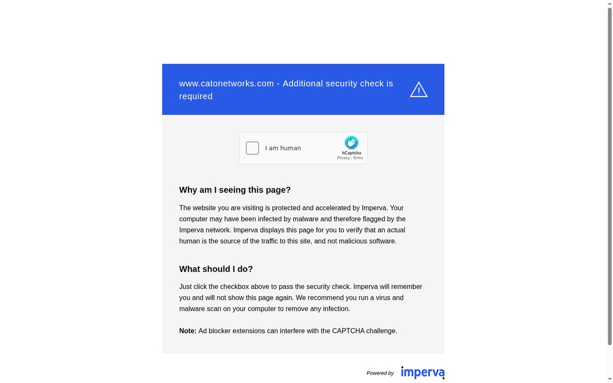 Cato Networks SASE Cloud platform page