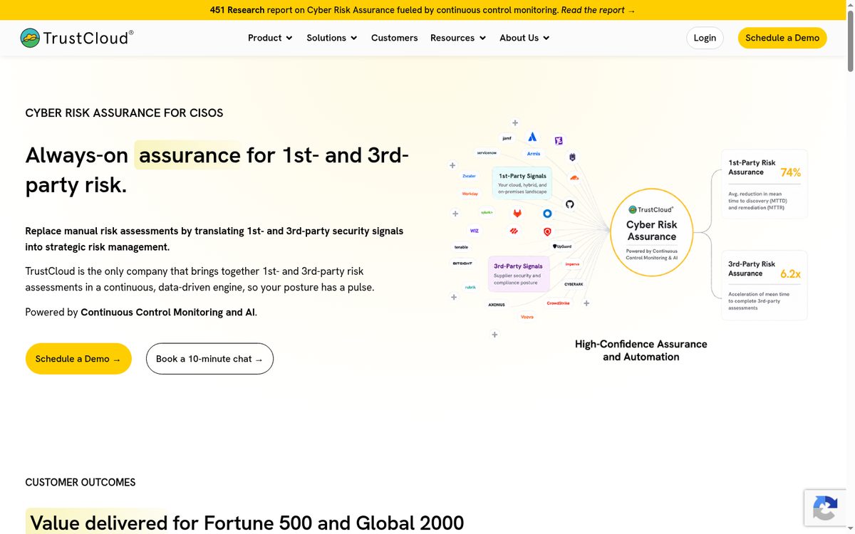 TrustCloud TrustShare trust portal product page