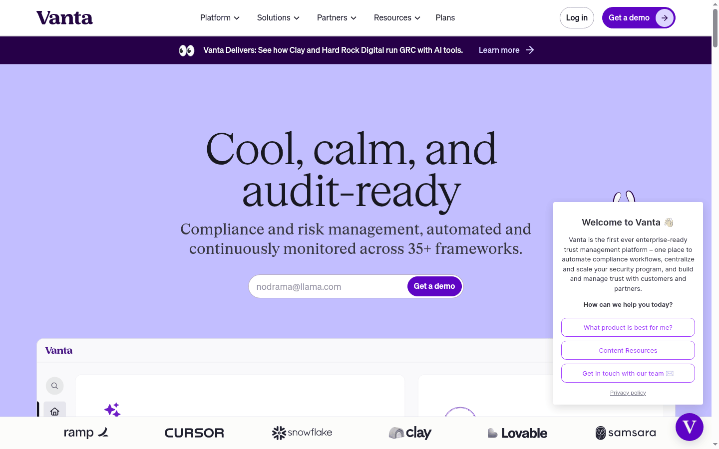 Vanta compliance automation platform