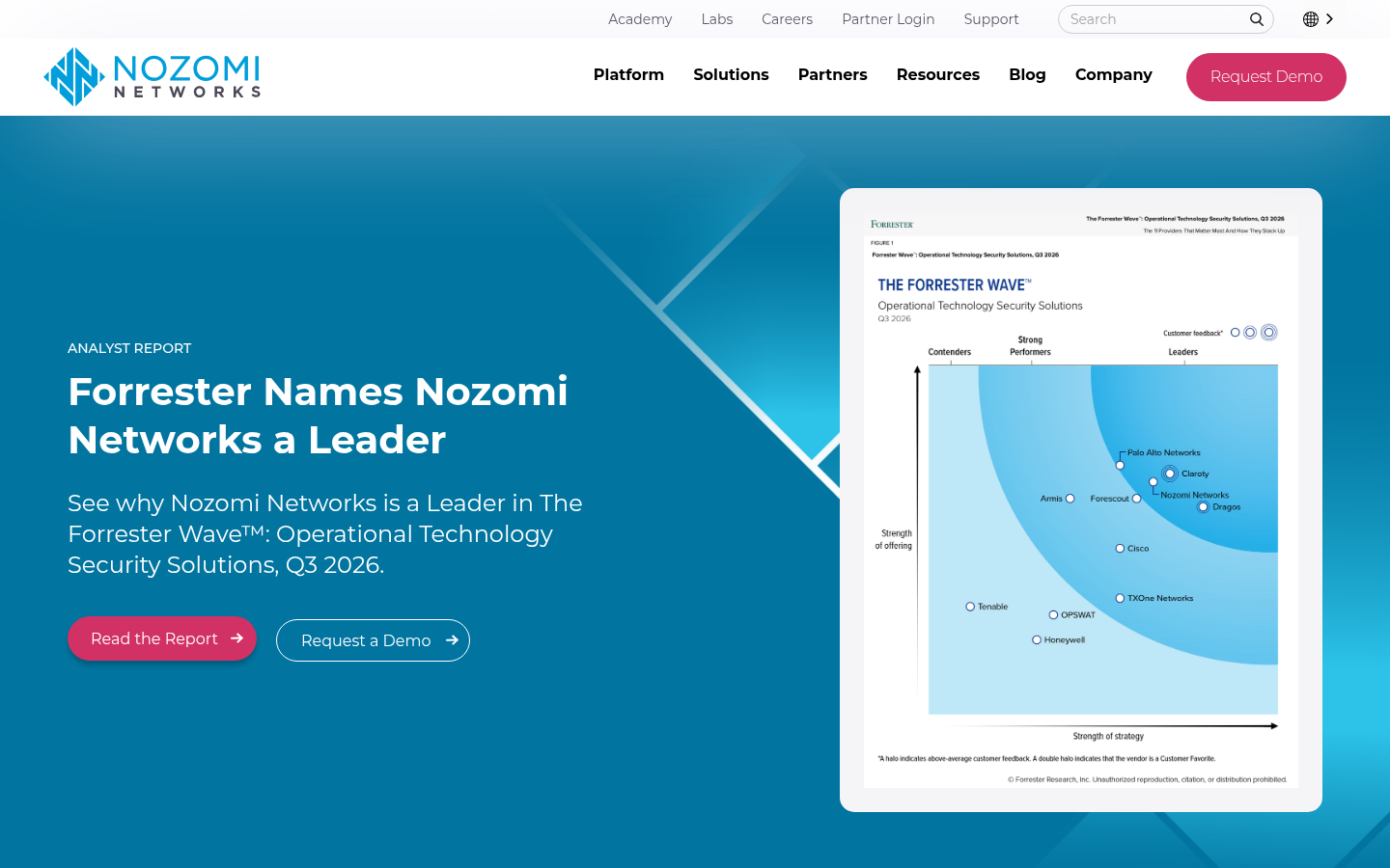 Nozomi Networks OT security product marketing