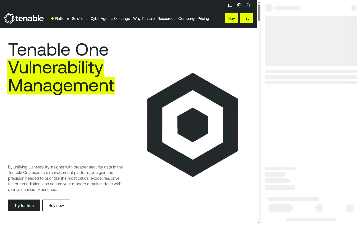 Tenable One Vulnerability Management product marketing